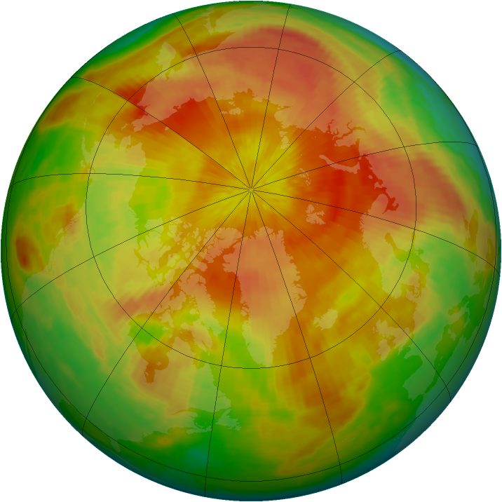 Arctic ozone map for 27 April 2003